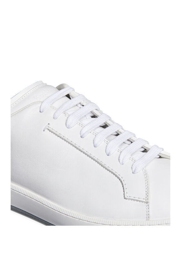 Berluti - Burano Outline White & Brown Leather Sneaker