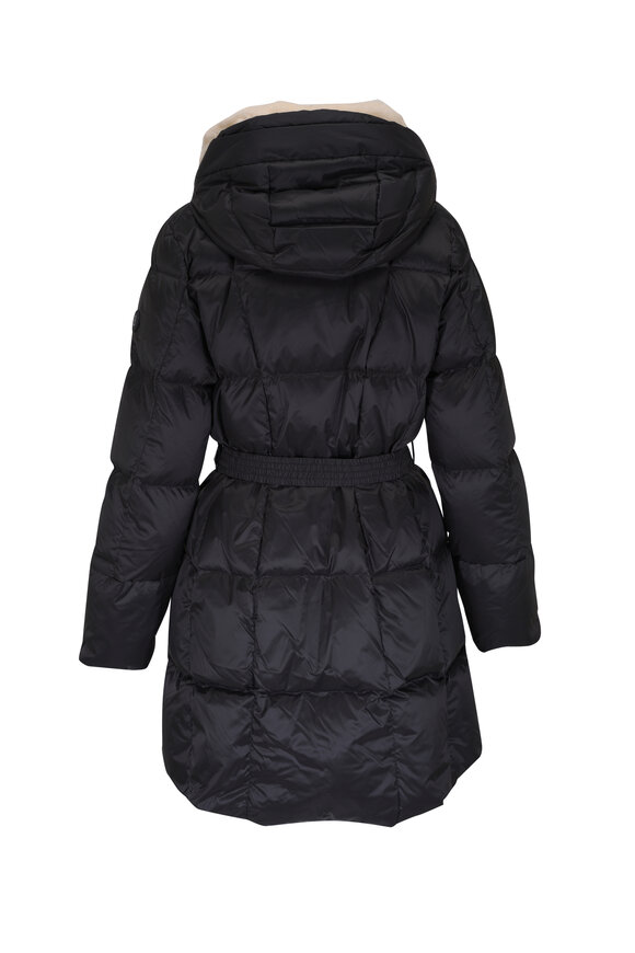 Bogner - Nicci-D Black Medium Length Down Puffer Coat 