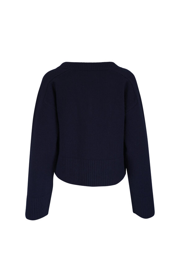 Citizens of Humanity Gazette Puzzle Navy Blue Wool & Cashmere Sweater - view 2