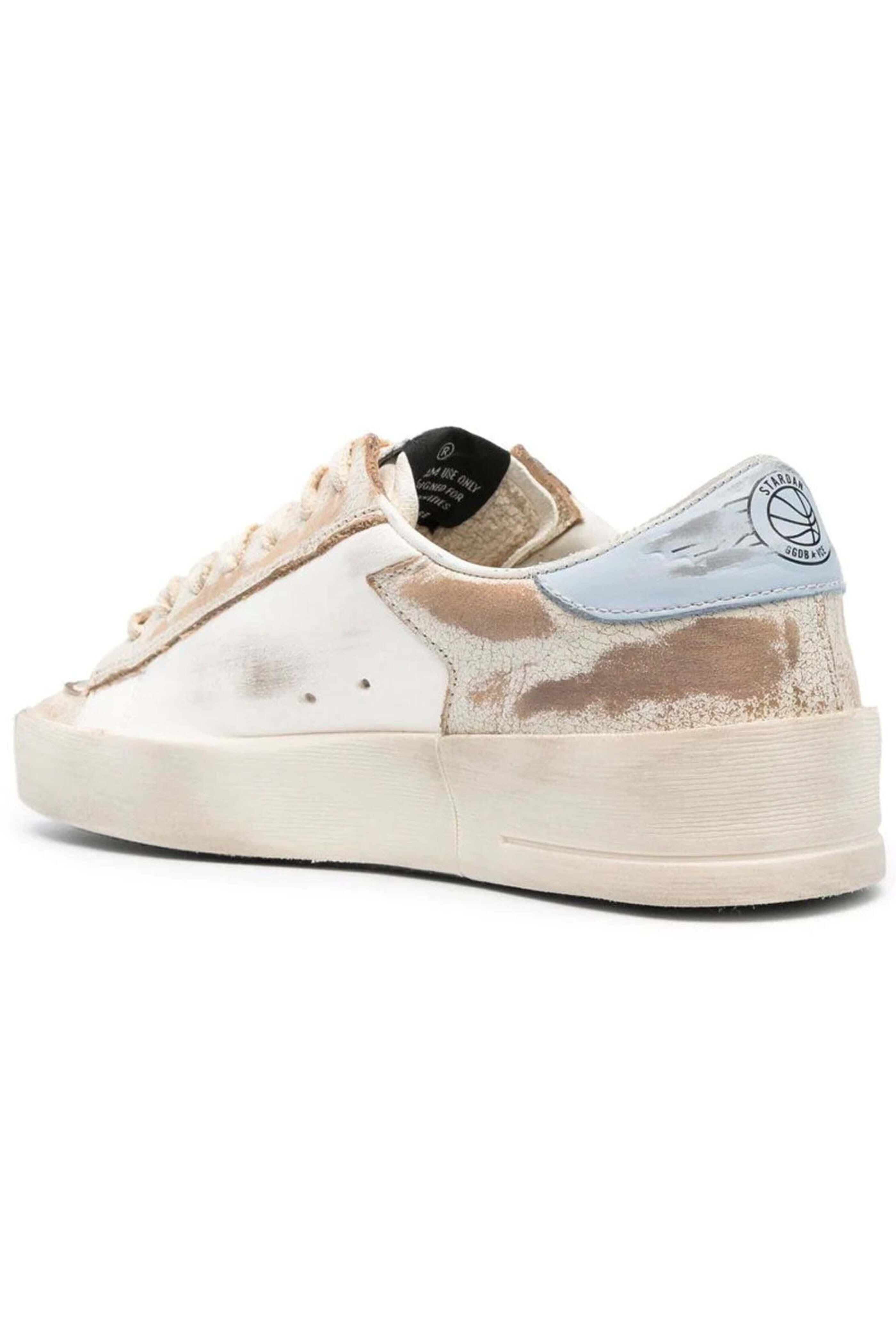Golden Goose - Stardan Sneaker in White and Blue Fog
