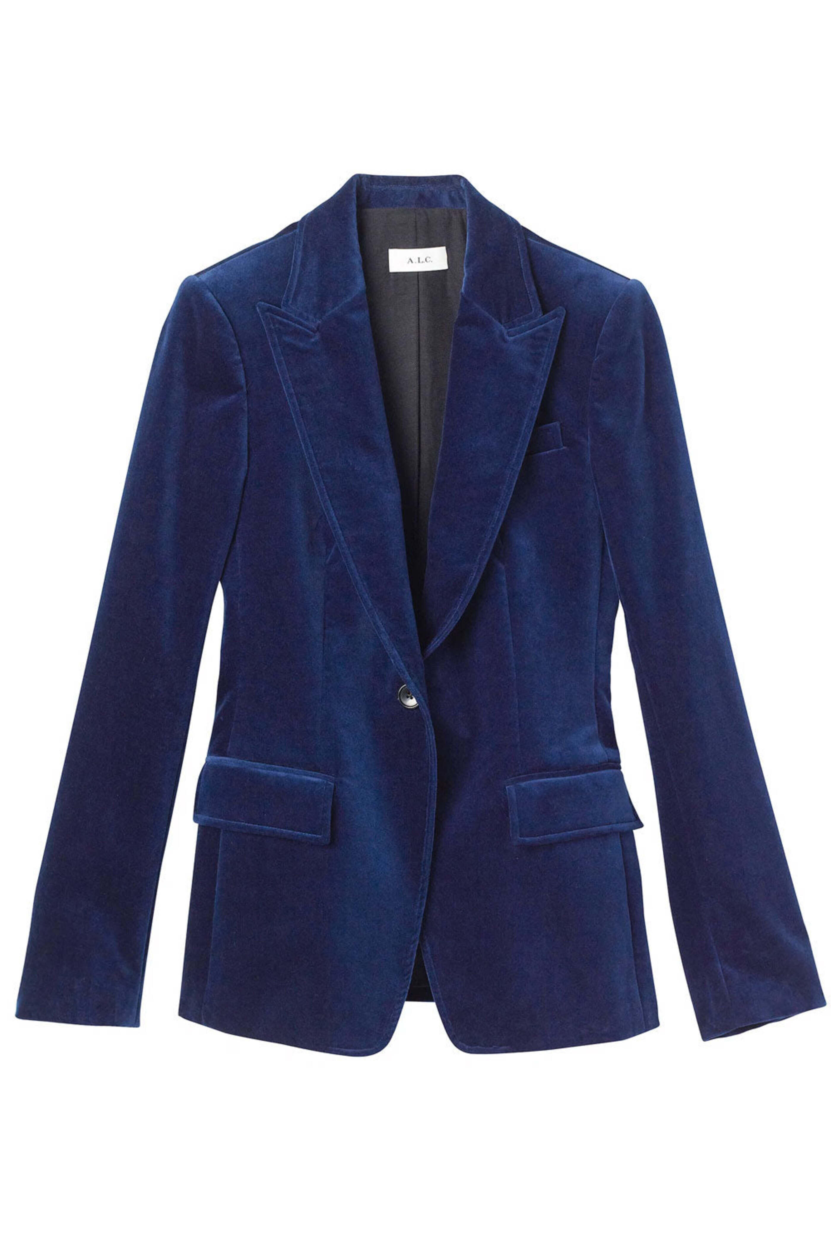 A.L.C. - Navy Eldie Velvet Blazer