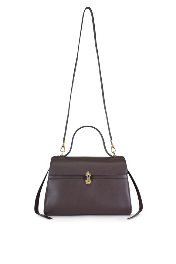 Savette Soft Symmetry Coffee Leather Top Handle Bag - view 1