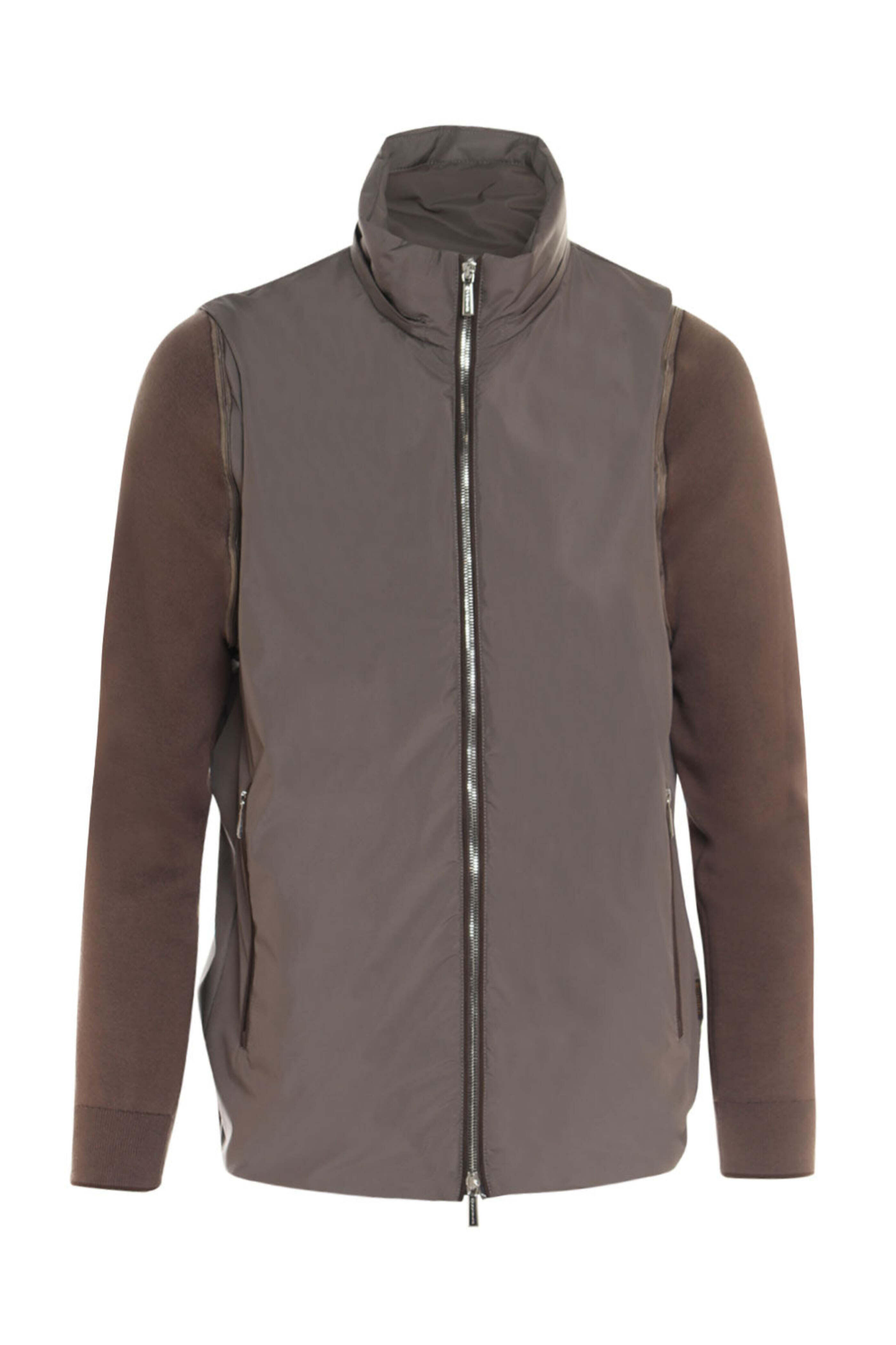 Moorer - Mink Evan Convertible Hooded Zip Jacket