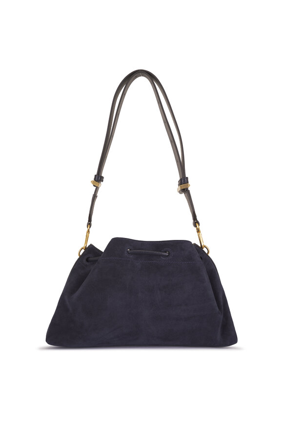 Jimmy Choo Bon Bon Marine Suede E/W Bucket Bag - view 3