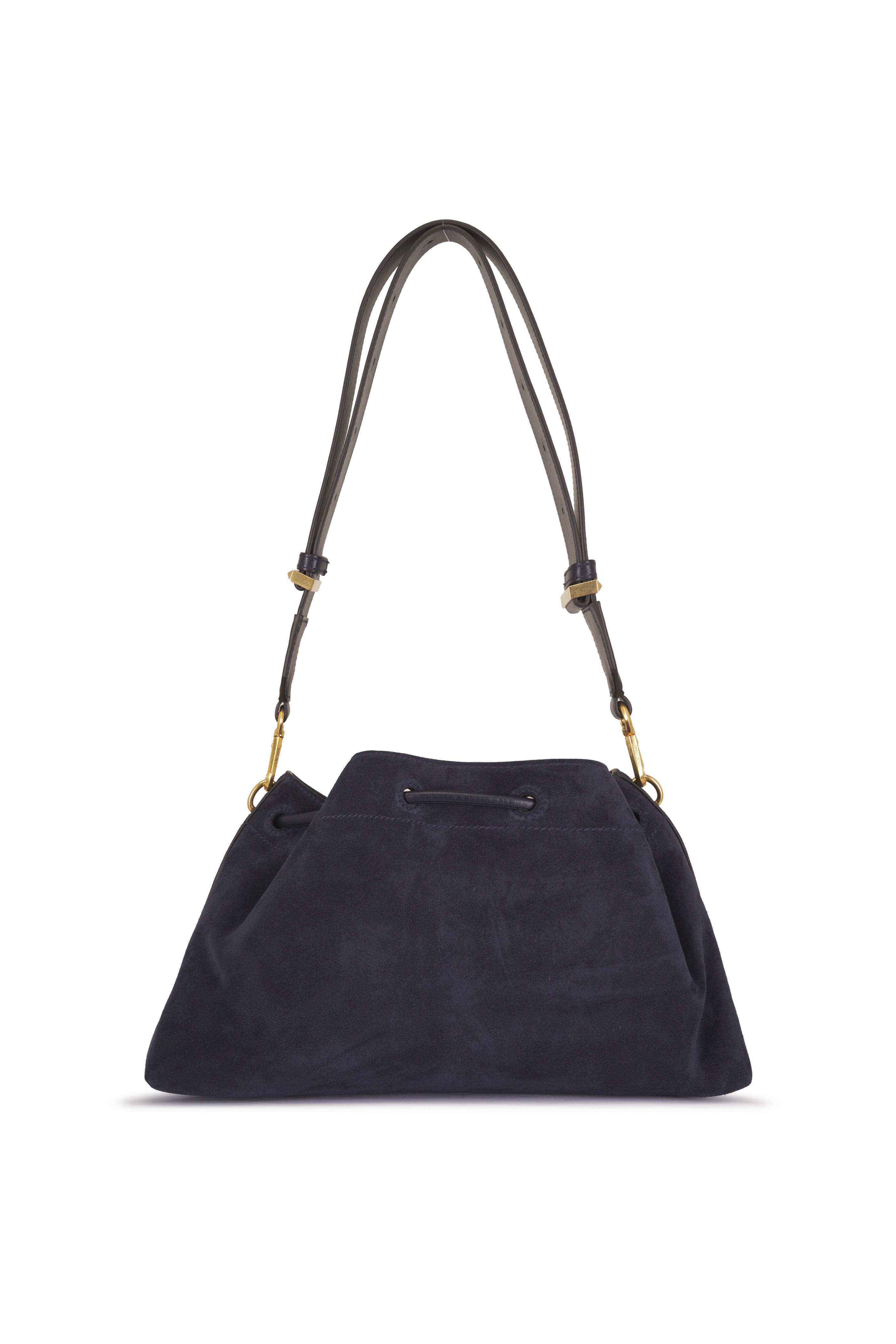 Jimmy Choo - Bon Bon Marine Suede E/W Bucket Bag - view 4