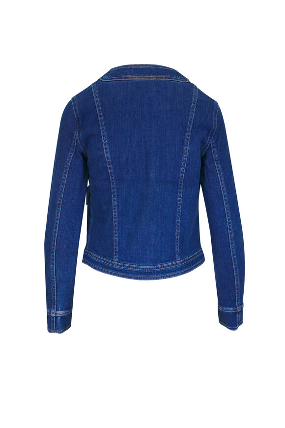 L'Agence - Yari Denim Collarless Jacket