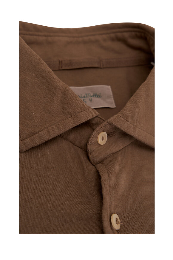 Tintoria - Brown Cotton Sport Shirt 