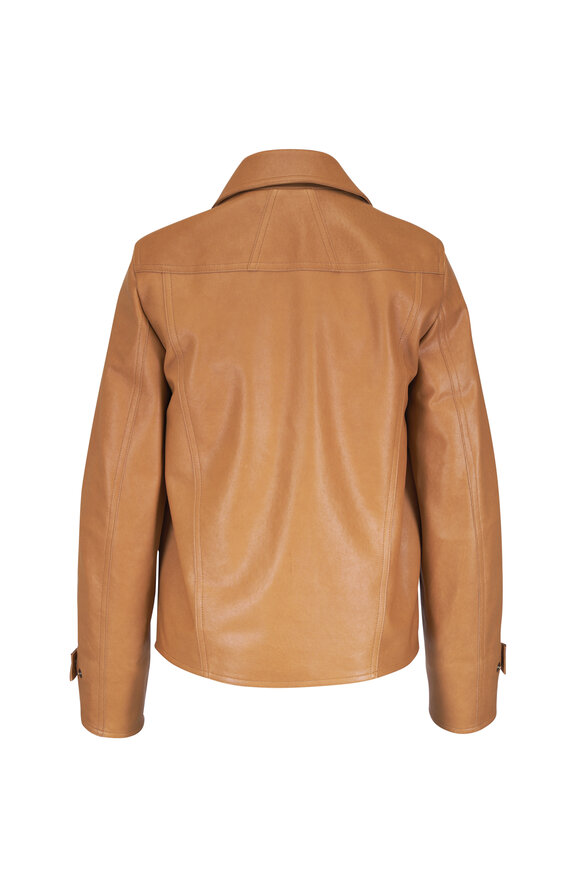 Akris Artus Tan Leather Jacket - view 2