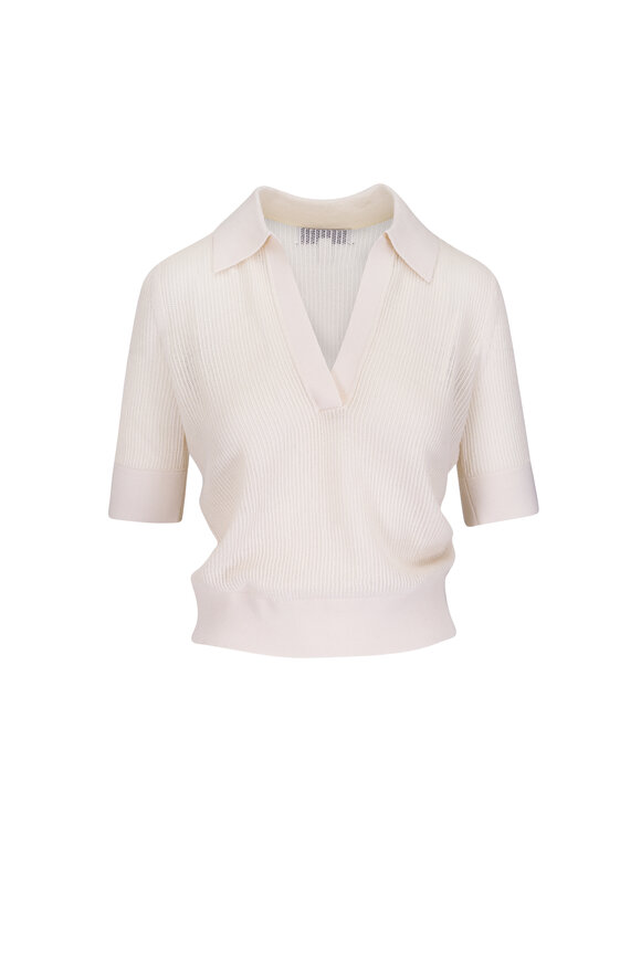 TWP The Polo Ivory Cashmere Sweater