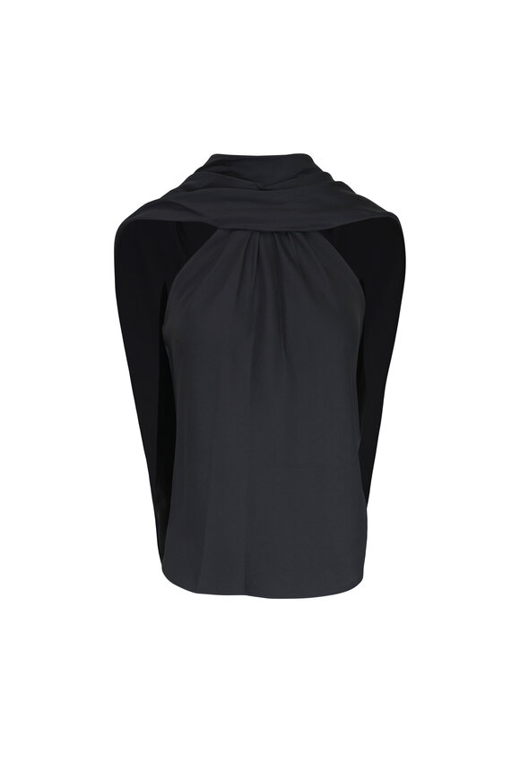 Simkhai Scarlett Black Cape Top - view 1