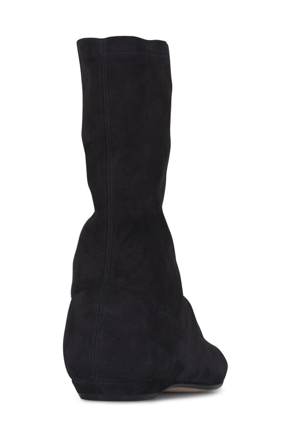 The Row Cindy Black Suede Stretch Boot - view 3