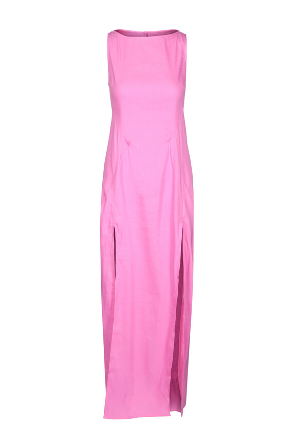 Staud Costa Orchid Linen Dress