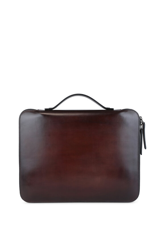 Berluti - Nino Dark Brown Leather Portfolio