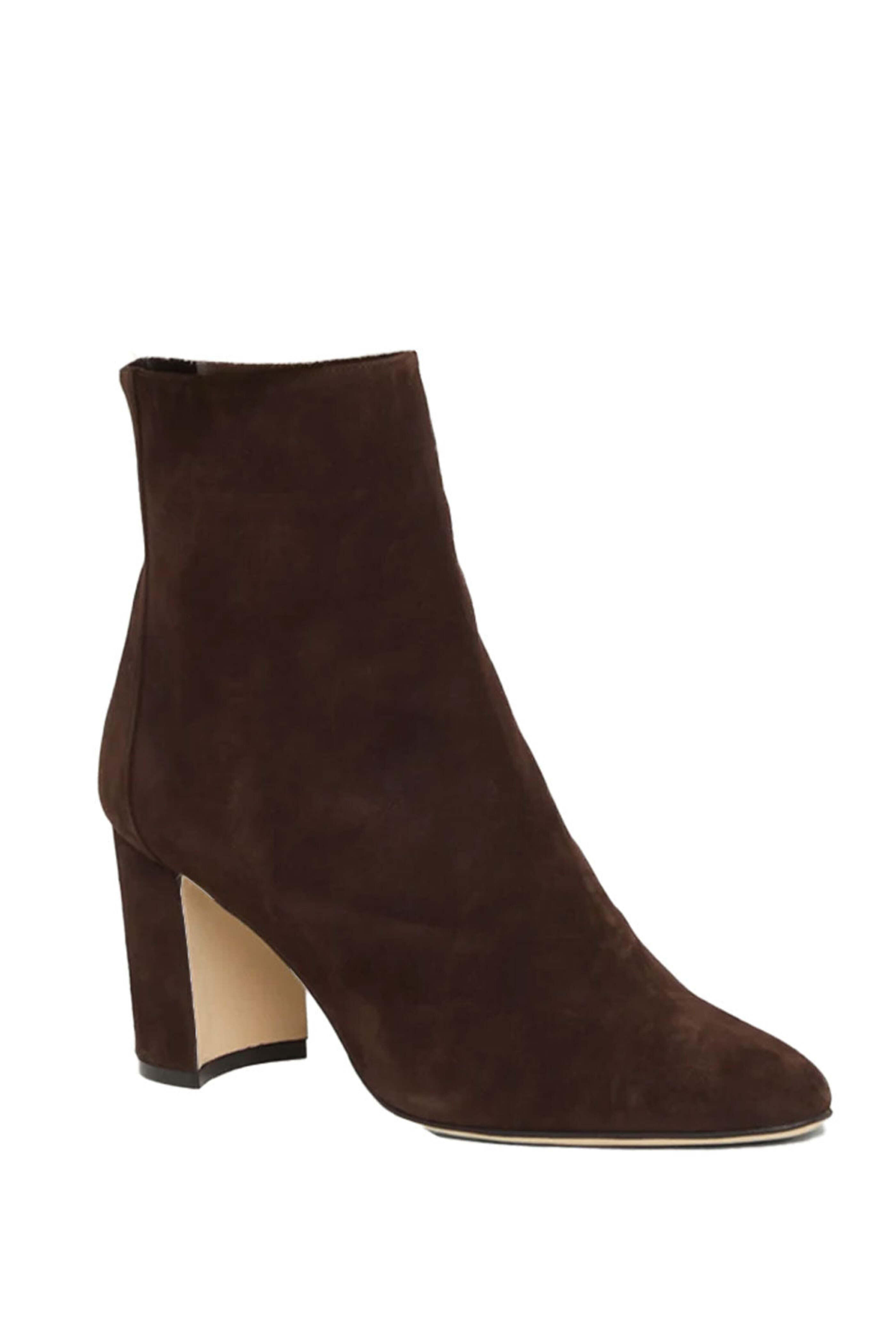 Manolo Blahnik - Rosie Samba 70 Bootie in Dark Brown