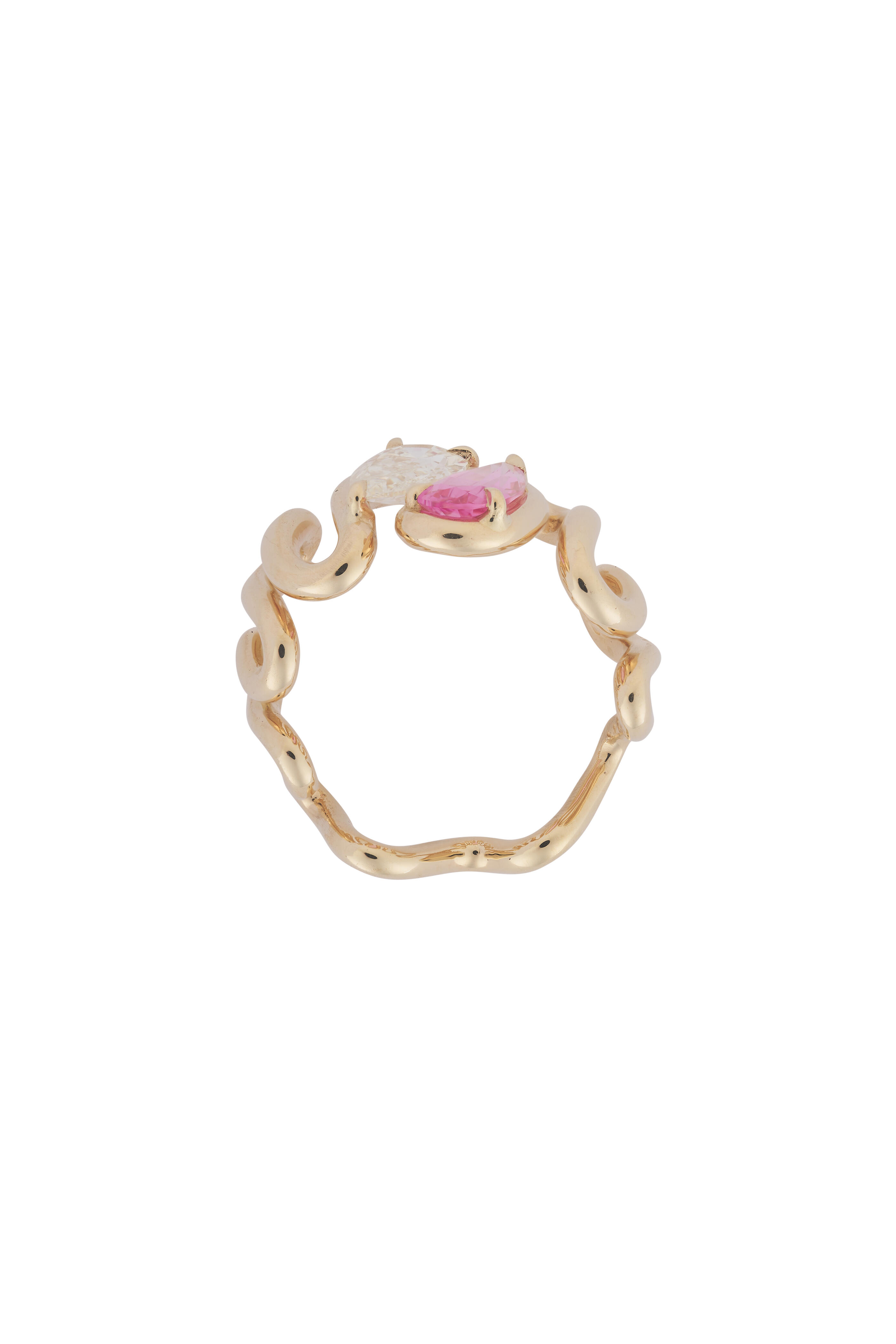 Vanessa - Pink Spinel & Diamond Moi Toi Ring
