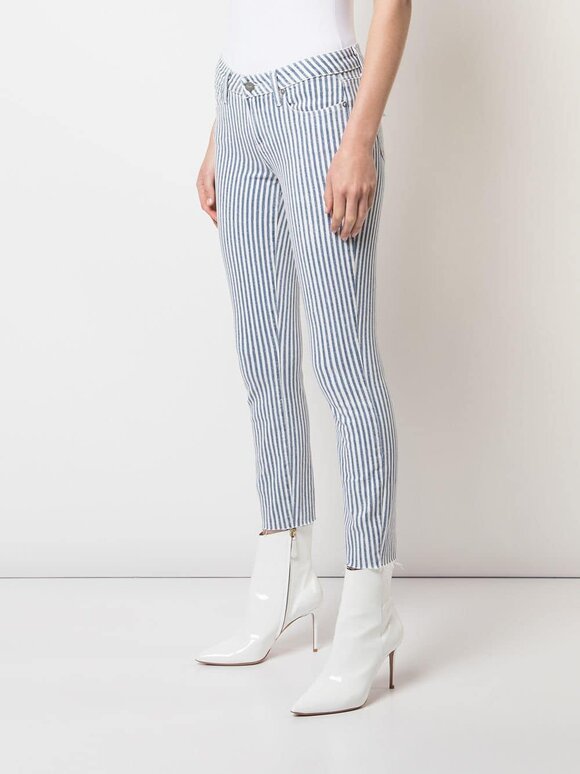 Paige - Verdugo Sky Blue Crop Striped Jean