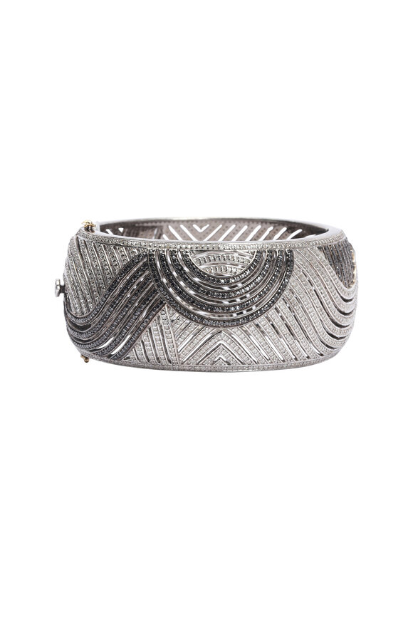 Loren Jewels - 18K Gold & Sterling Silver Pavé Diamond Bracelet