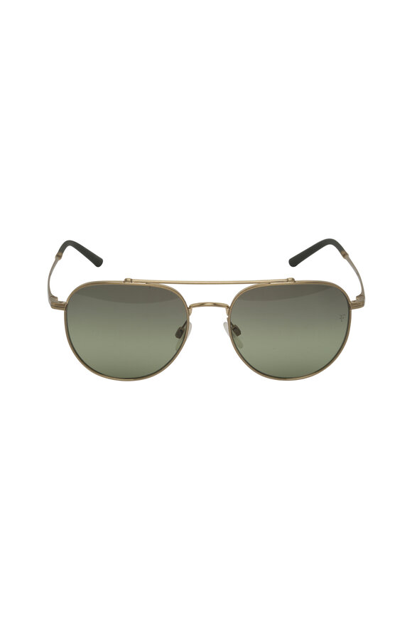 Oliver Peoples - R-10 Gold & Forest Gradient Sunglasses