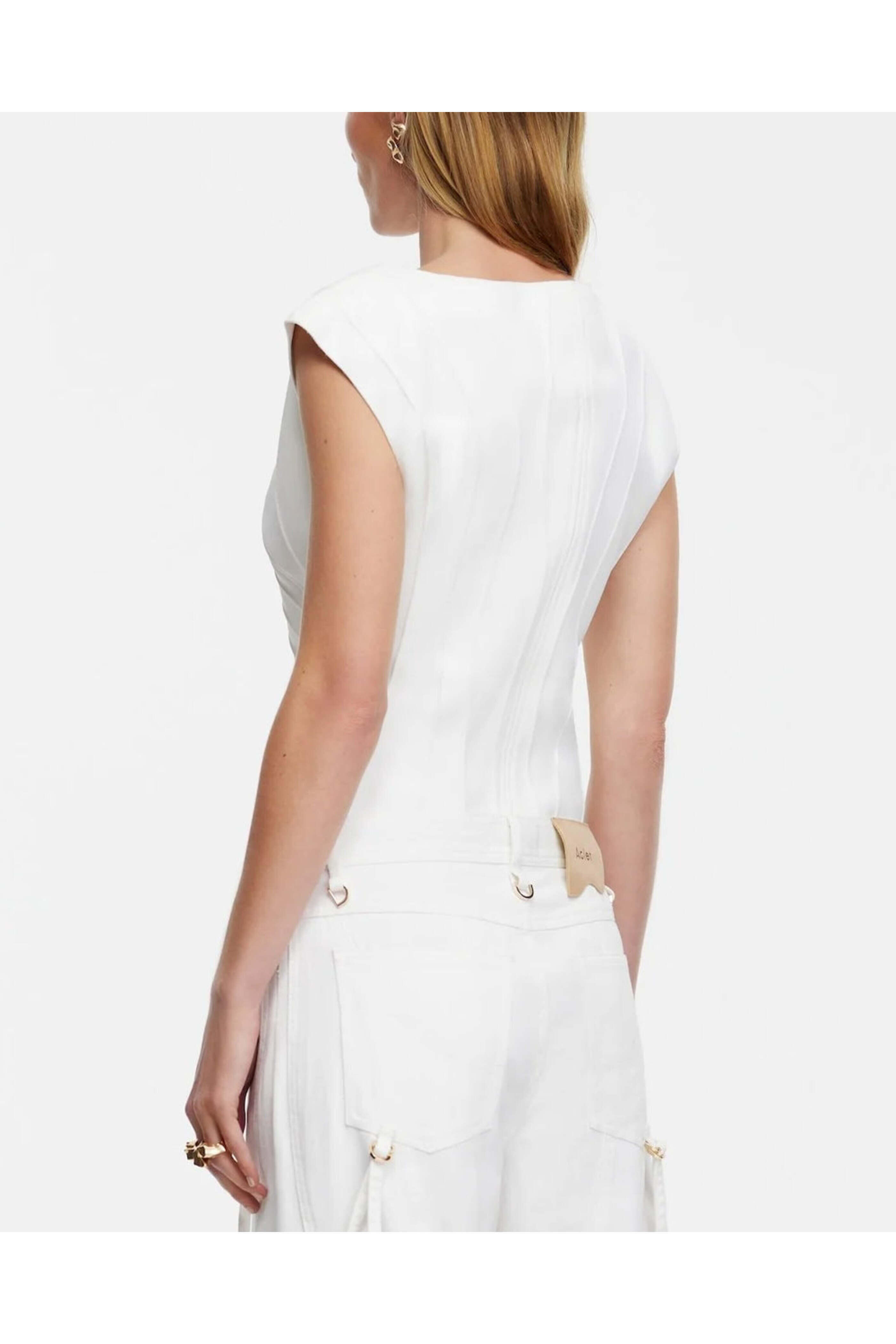 Acler - Ivory Treven Top