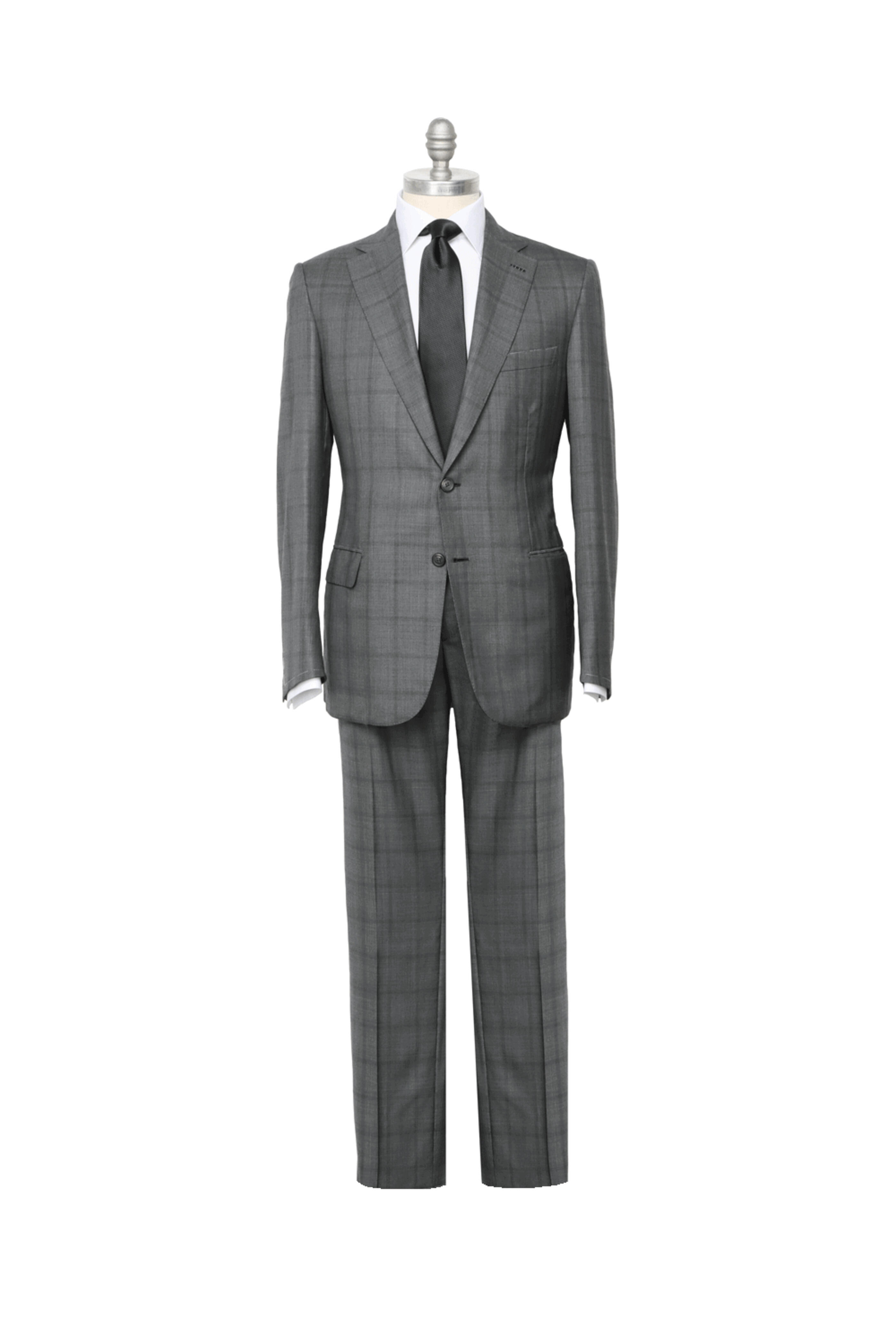 Brioni - Lead Windowpane Suit