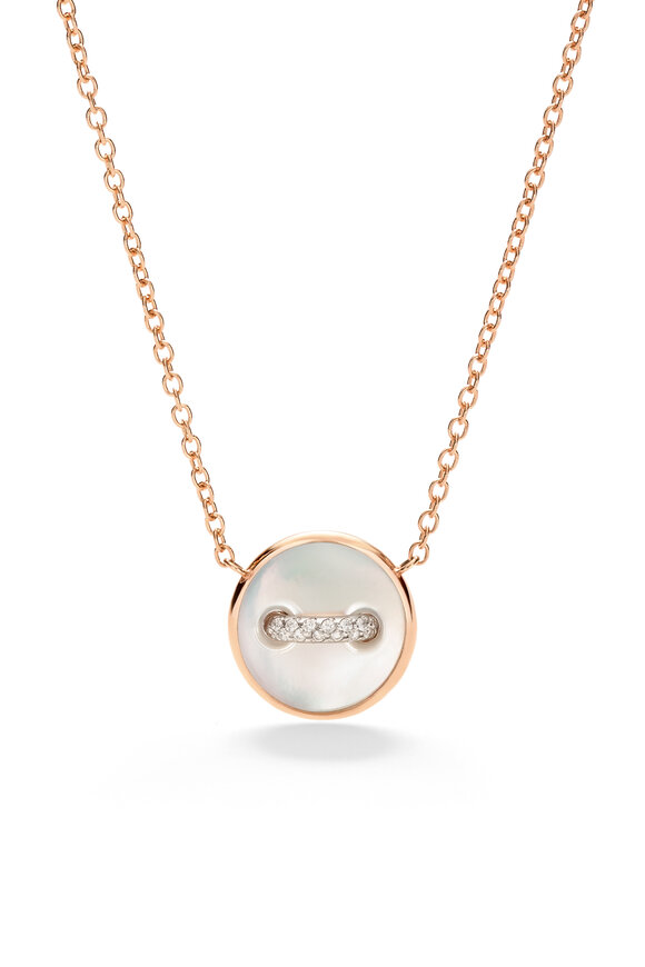 Pomellato Pom Pom Diamond & Mother of Pearl Necklace