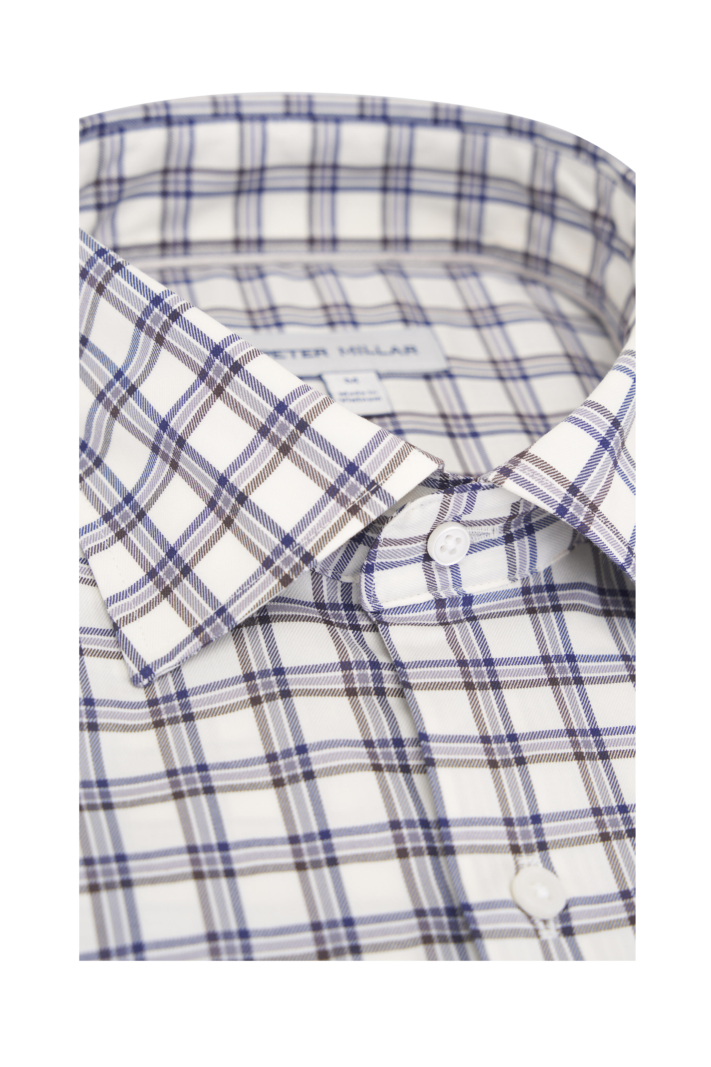 Peter Millar - Lenox Winter Ivory Plaid Sport Shirt