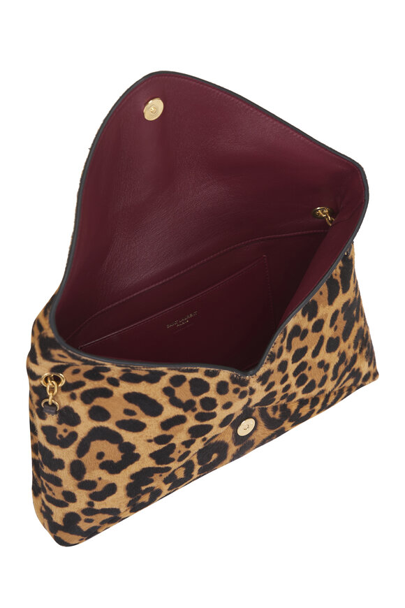 Saint Laurent Manto Natural Ponyhair Chain Pouch - view 5