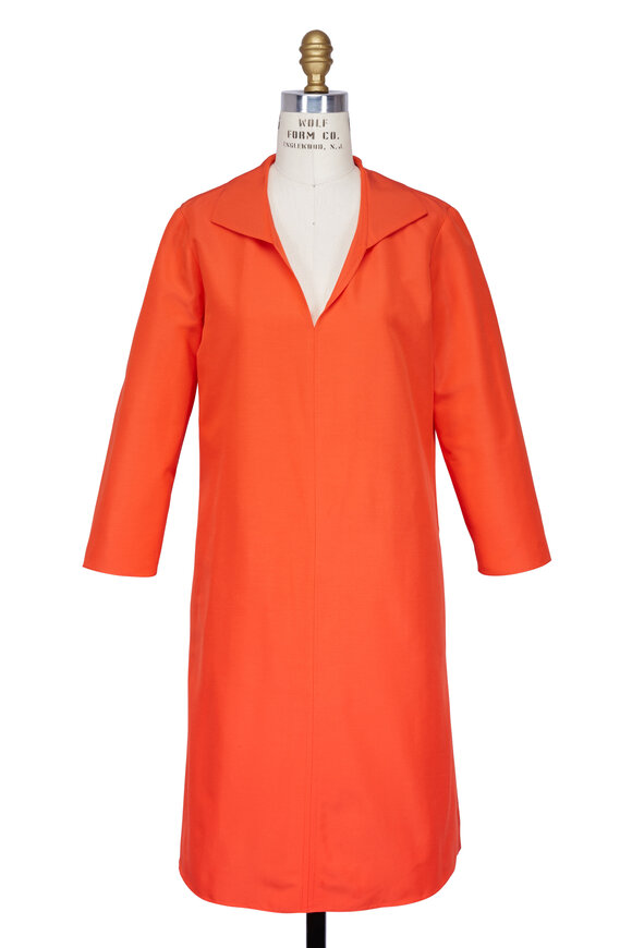 Peter Cohen - Monte Orange Silk Blend Dress 