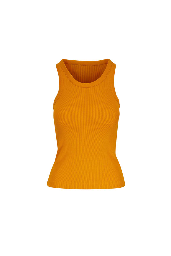 Vince Clementine Ribbed Scoop Neck Tank