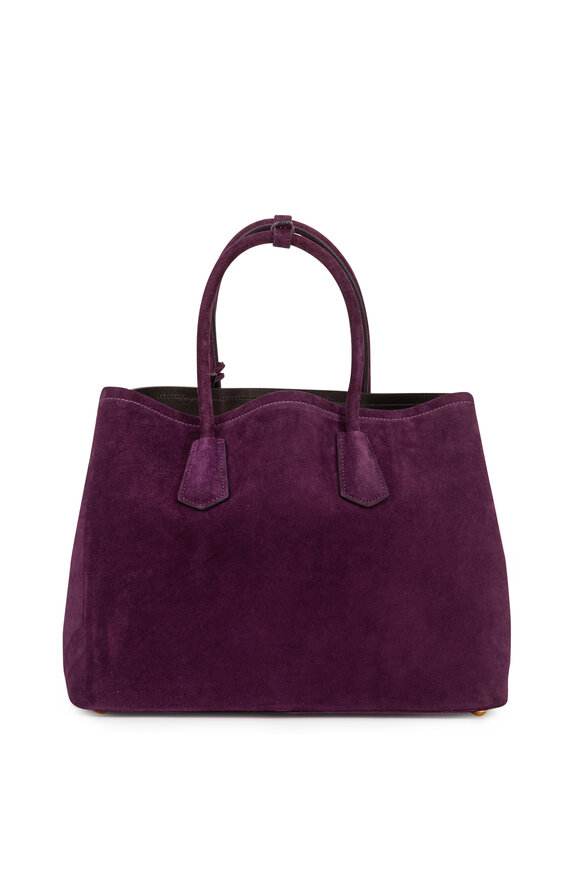 Prada - Prune Suede Double Bag 