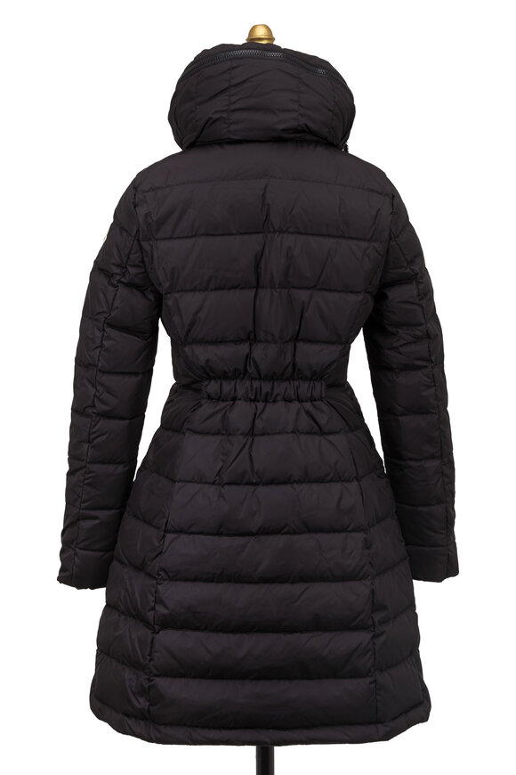 Moncler - Black Flamme Long Puffer Coat