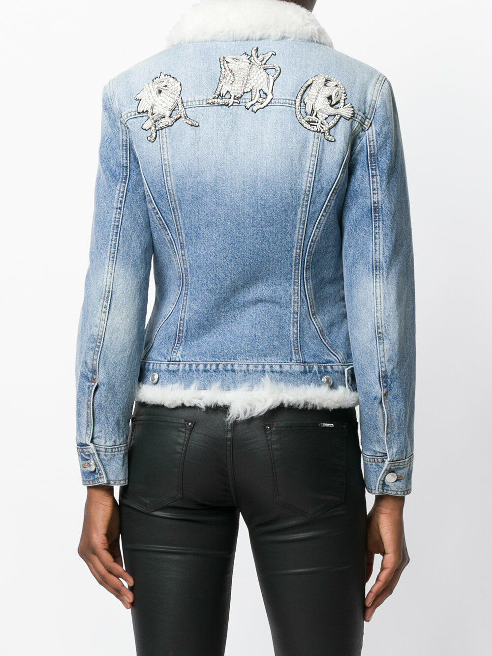 LIDNM】SILK DENIM MORTORCYCLE COAT (M)