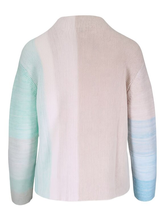 Kinross Garter Dune Multi Colorblock Cashmere Sweater - view 3
