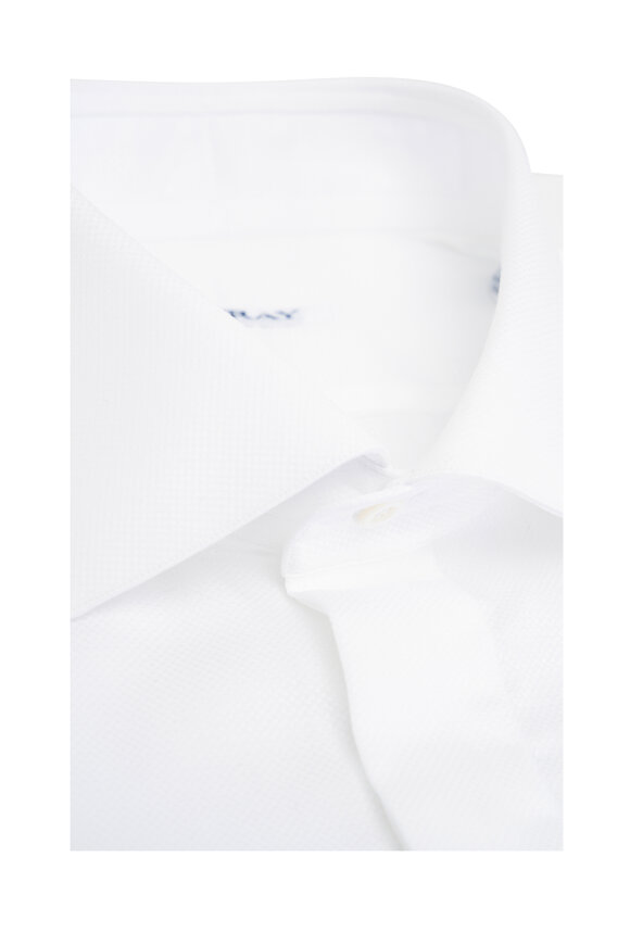 Fray - White Cotton Formal Dress Shirt 