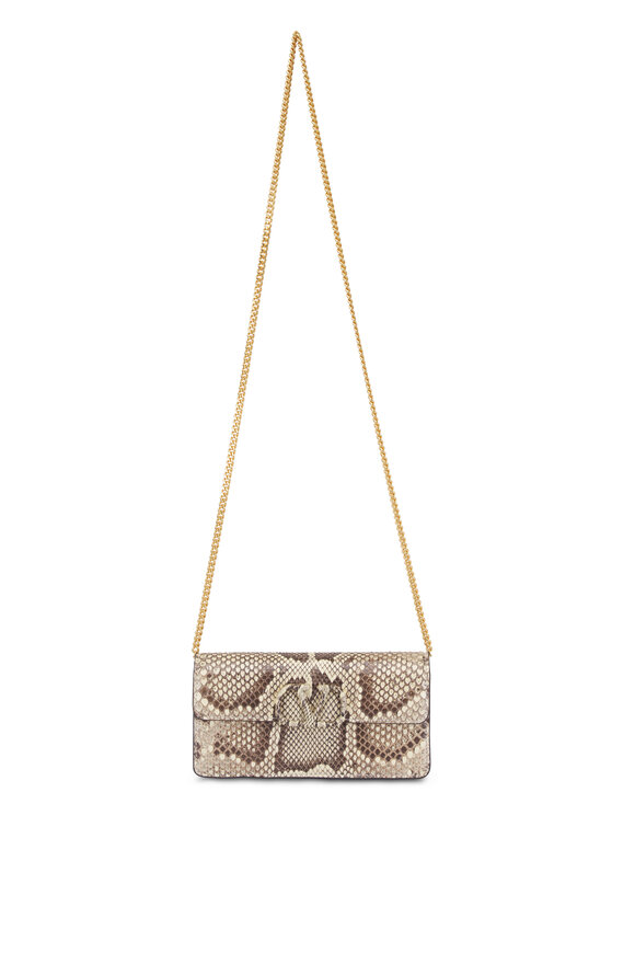 Valentino Garavani - Feather Embellished Clutch Bag in Verde