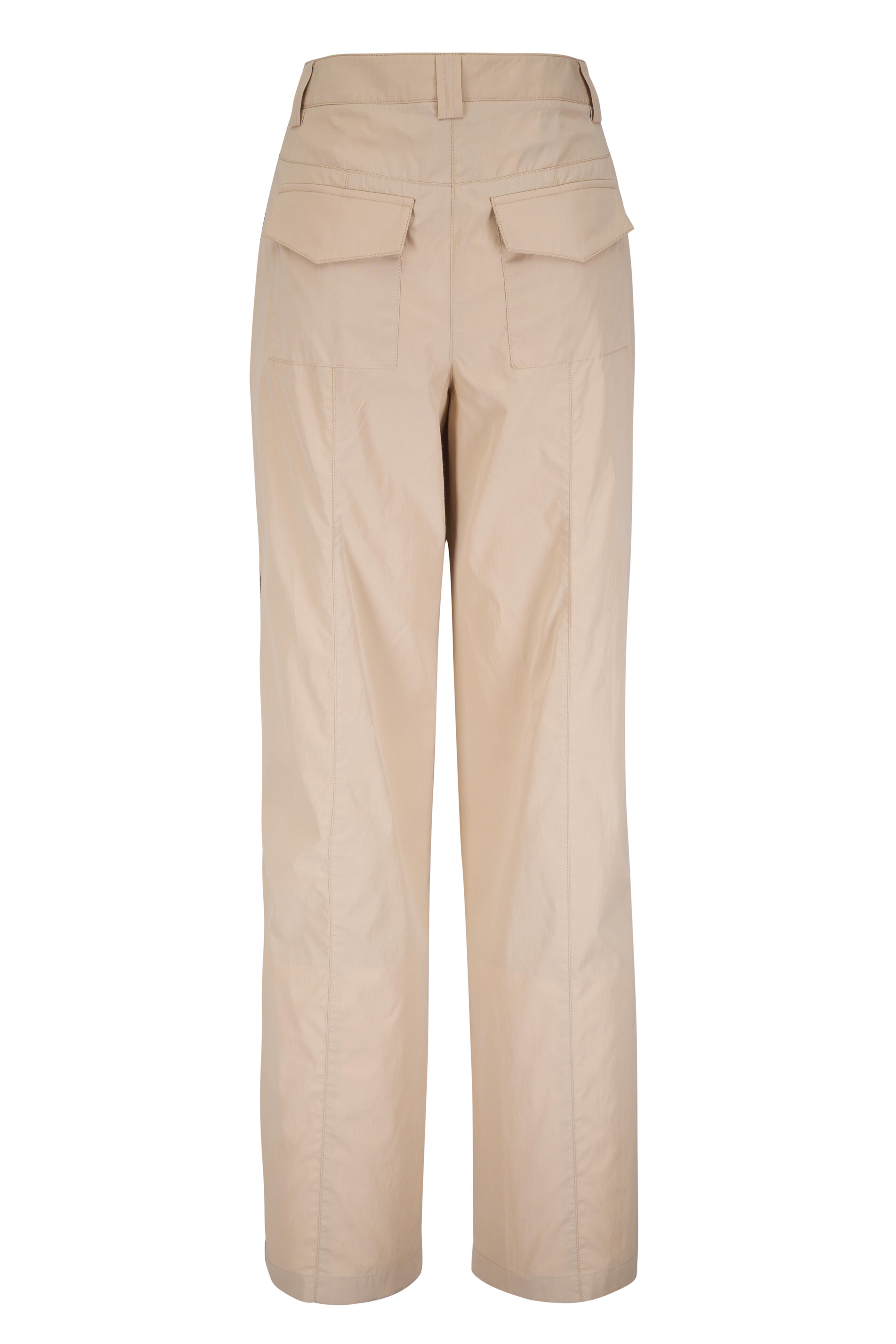 TWP - Isabelle Khaki Vintage Washed Poplin Pant - view 3