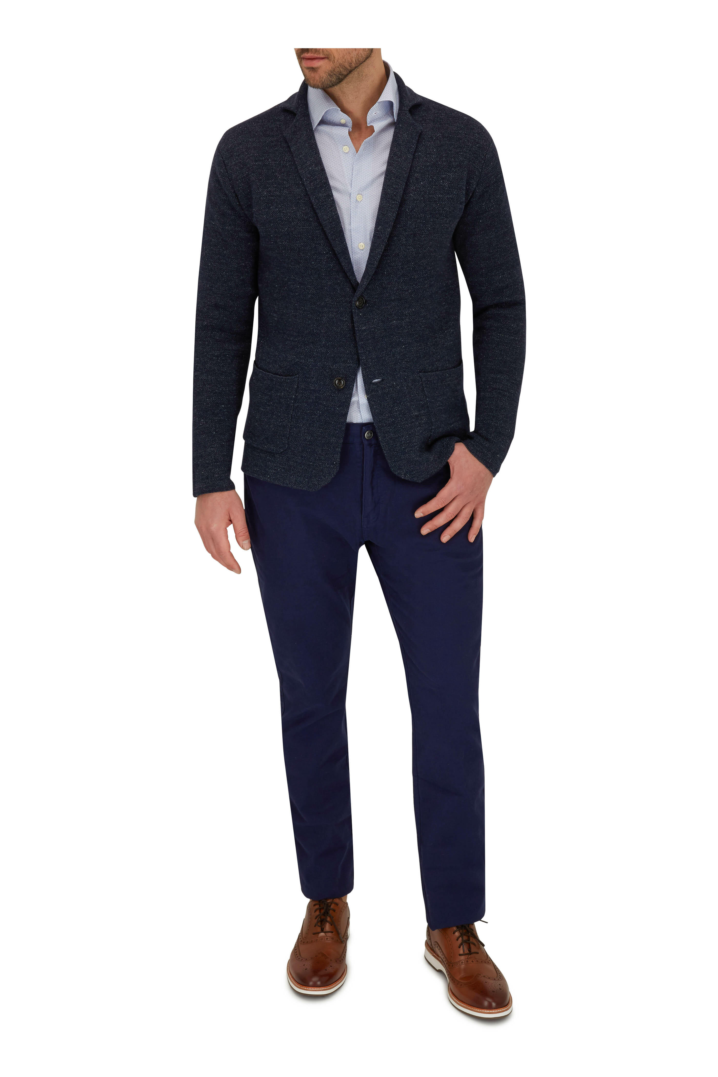 Peter Millar - Light Blue Geometric Sport Shirt - view 2