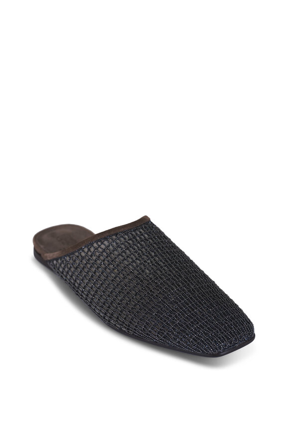 Brunello Cucinelli Monili Grid Mesh Mule