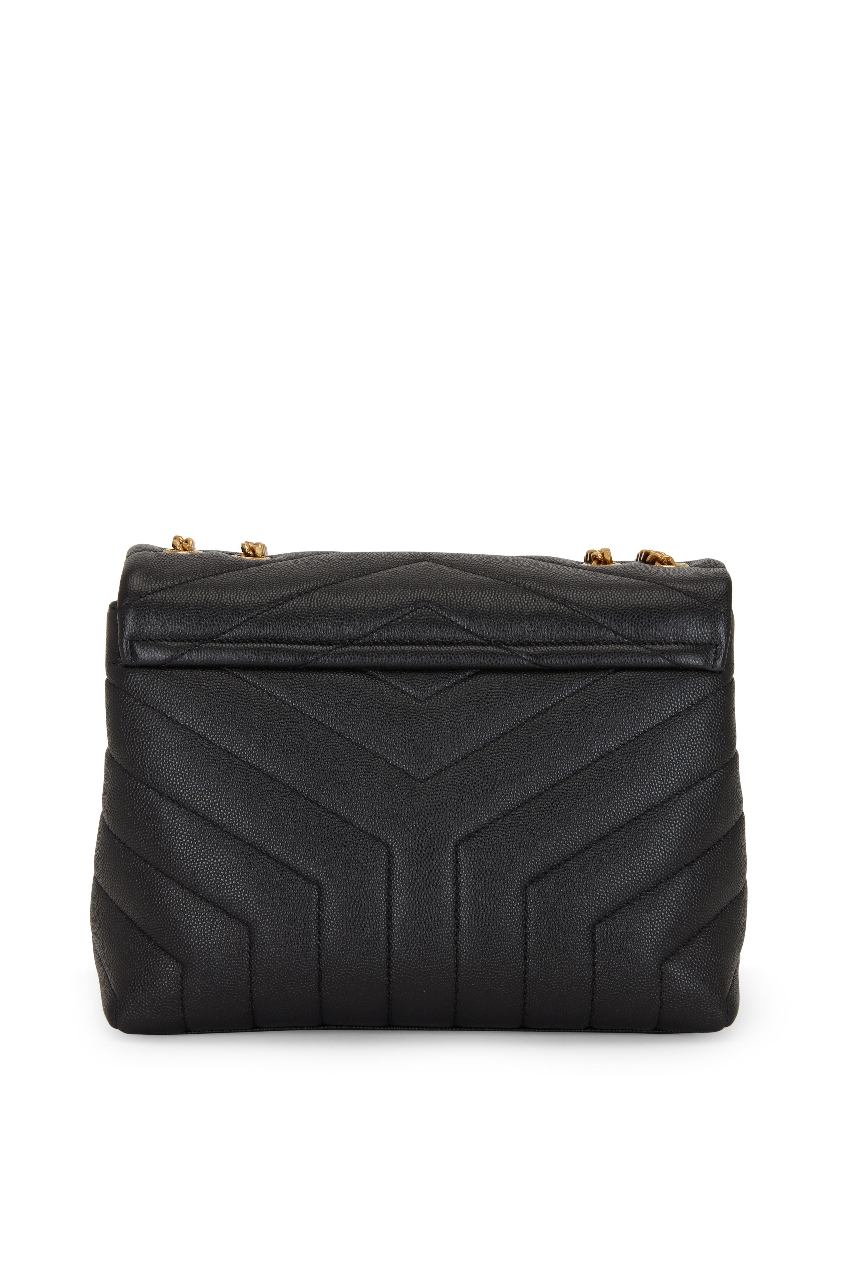 Grey Loulou small quilted-leather shoulder bag