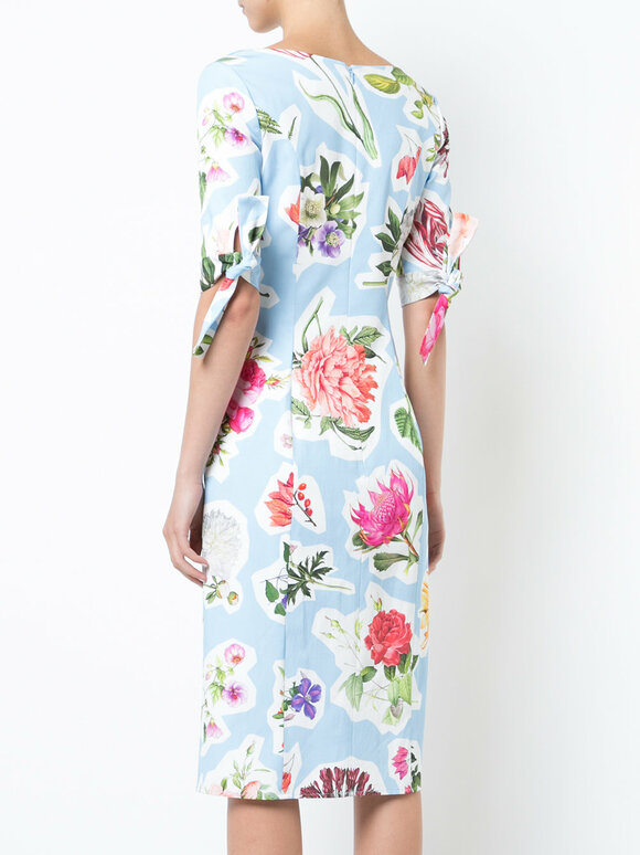 Carolina Herrera - Light Blue Floral Dress 