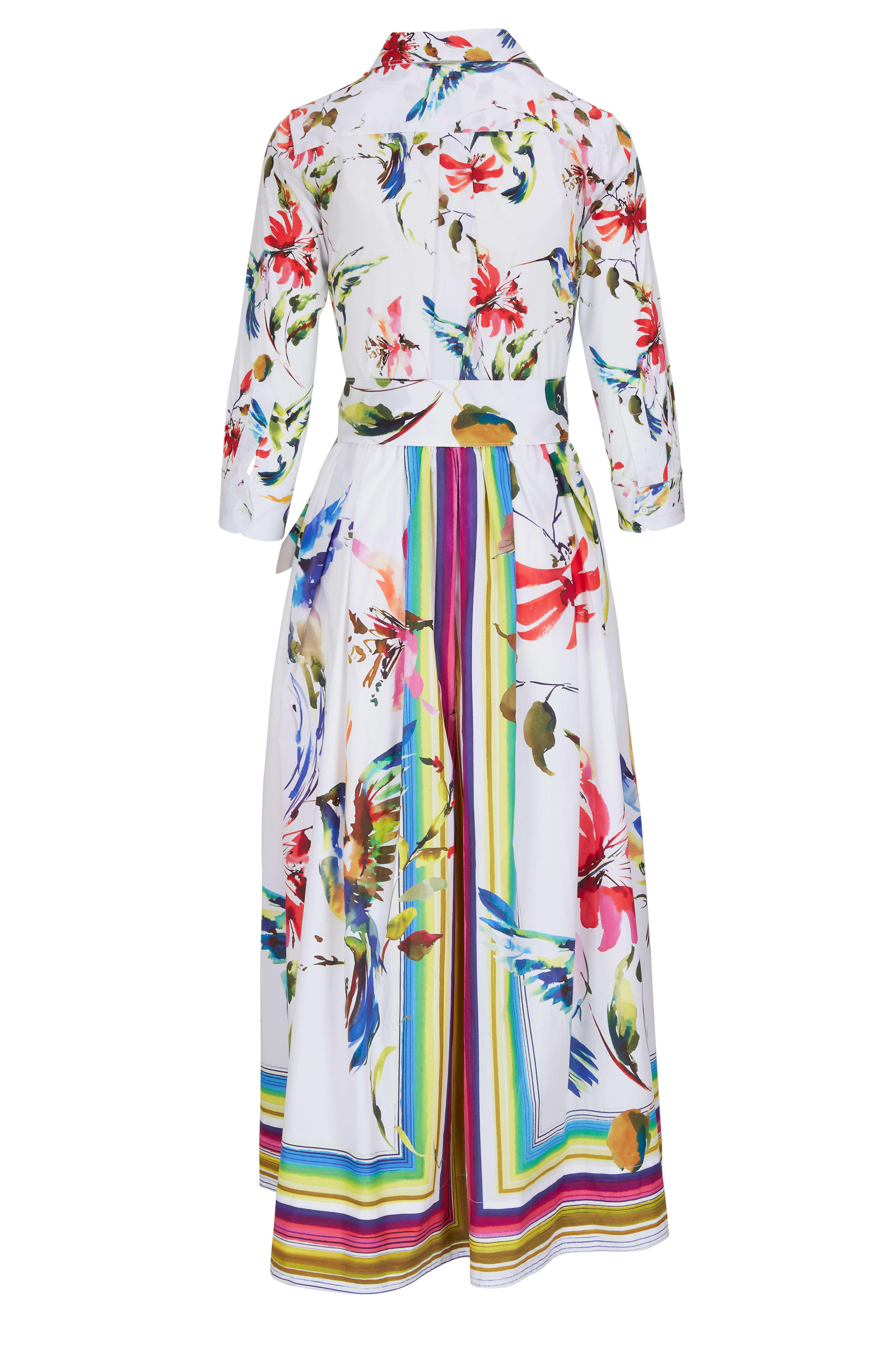 Sara Roka - Elenat Multicolor Floral Asymmetric Dress