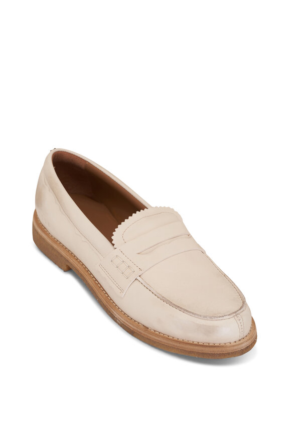 Golden Goose - Jerry White Leather Penny Loafer