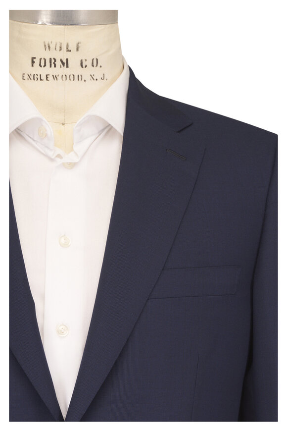 Brioni Brunico Navy Glenplaid Wool Suit - view 1