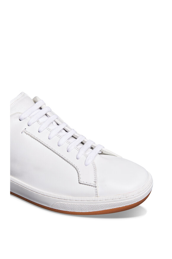 Berluti - Burano Outline White & Brown Leather Sneaker