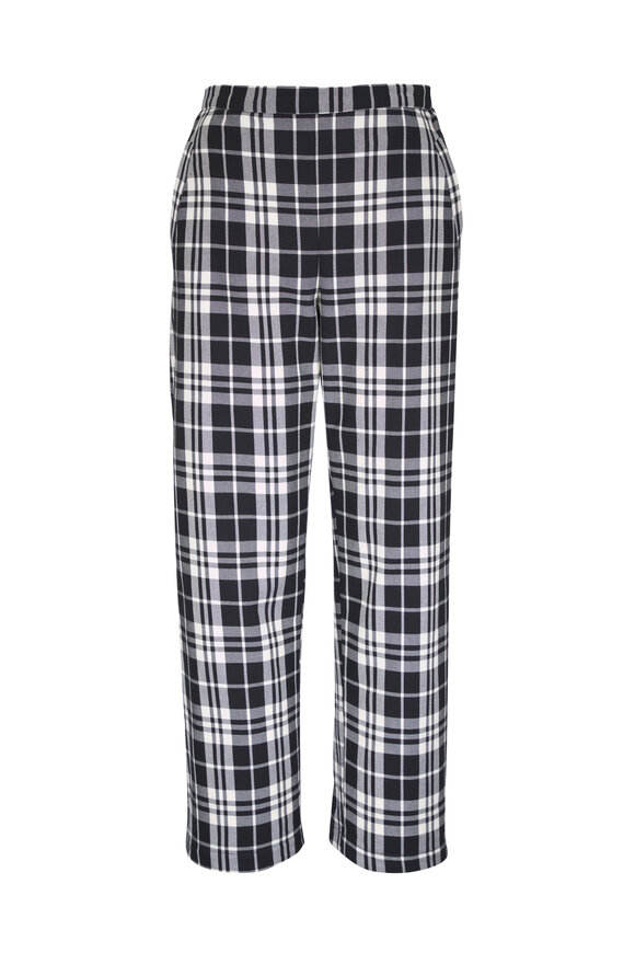 Peter Cohen Mod Squad Black & White Cotton Tartan Pant - view 1