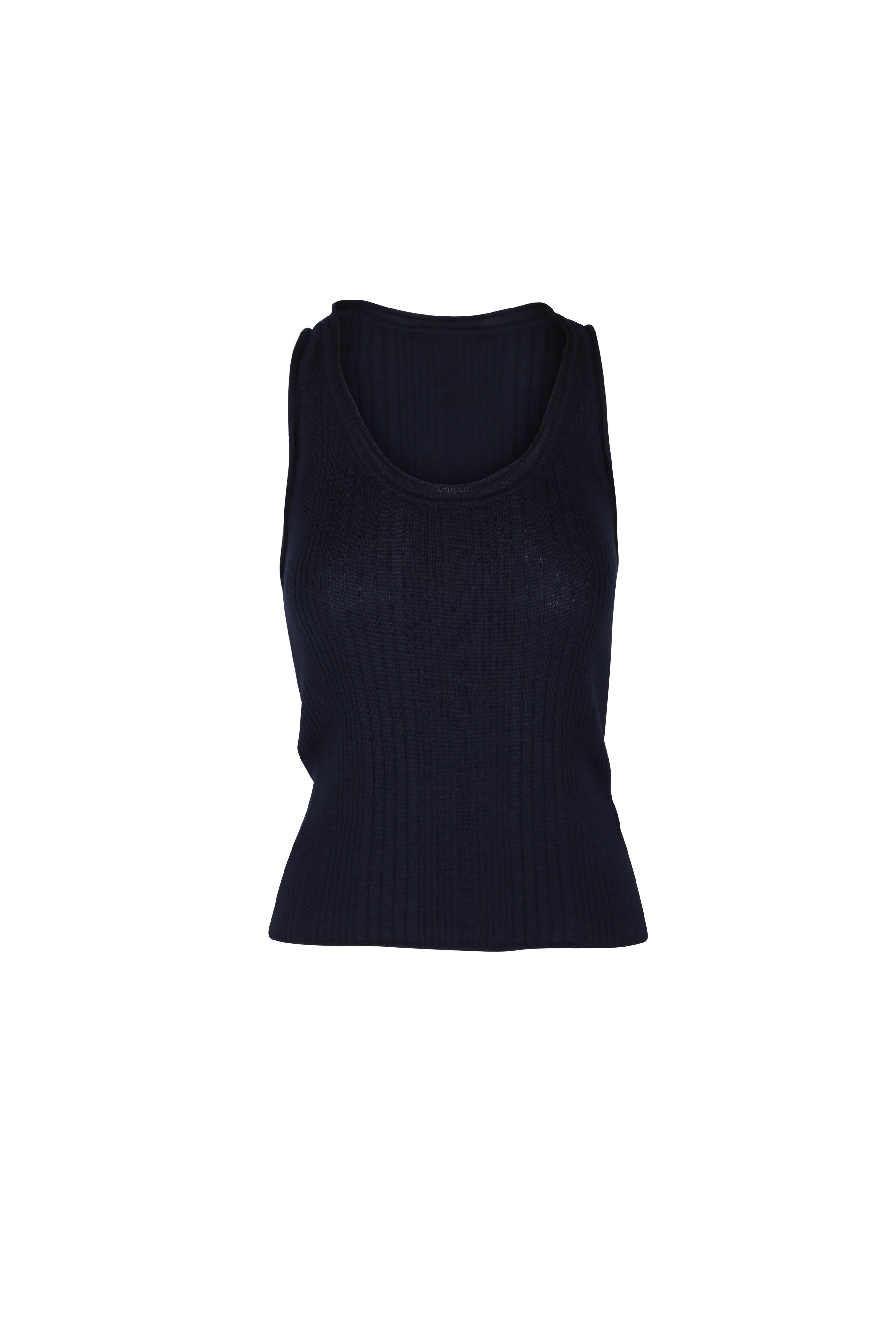 Veronica Beard - Birke Navy Merino Wool Tank - view 1