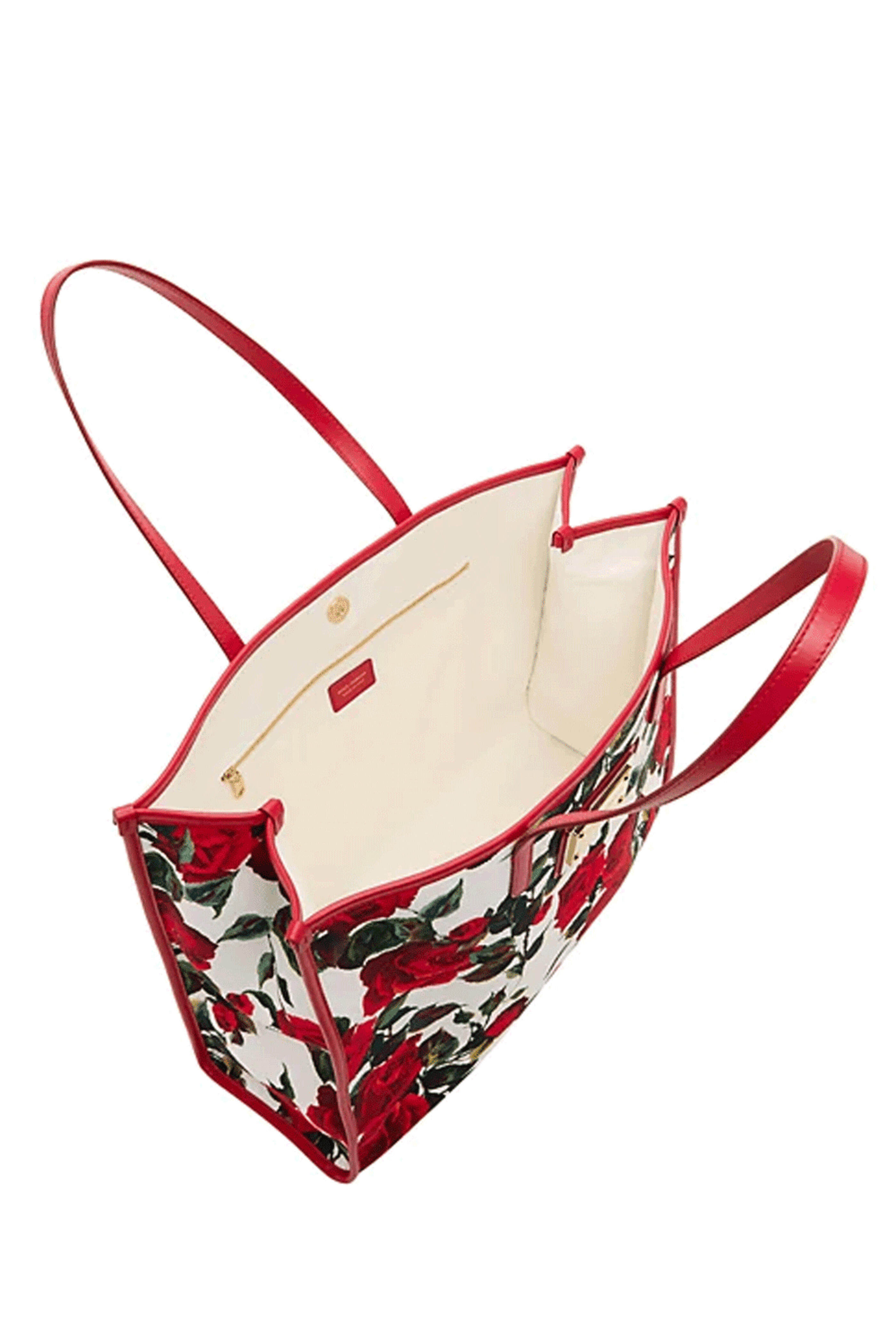 Dolce & Gabbana - Large Sicily Shopper Tote Bag in Red Floral