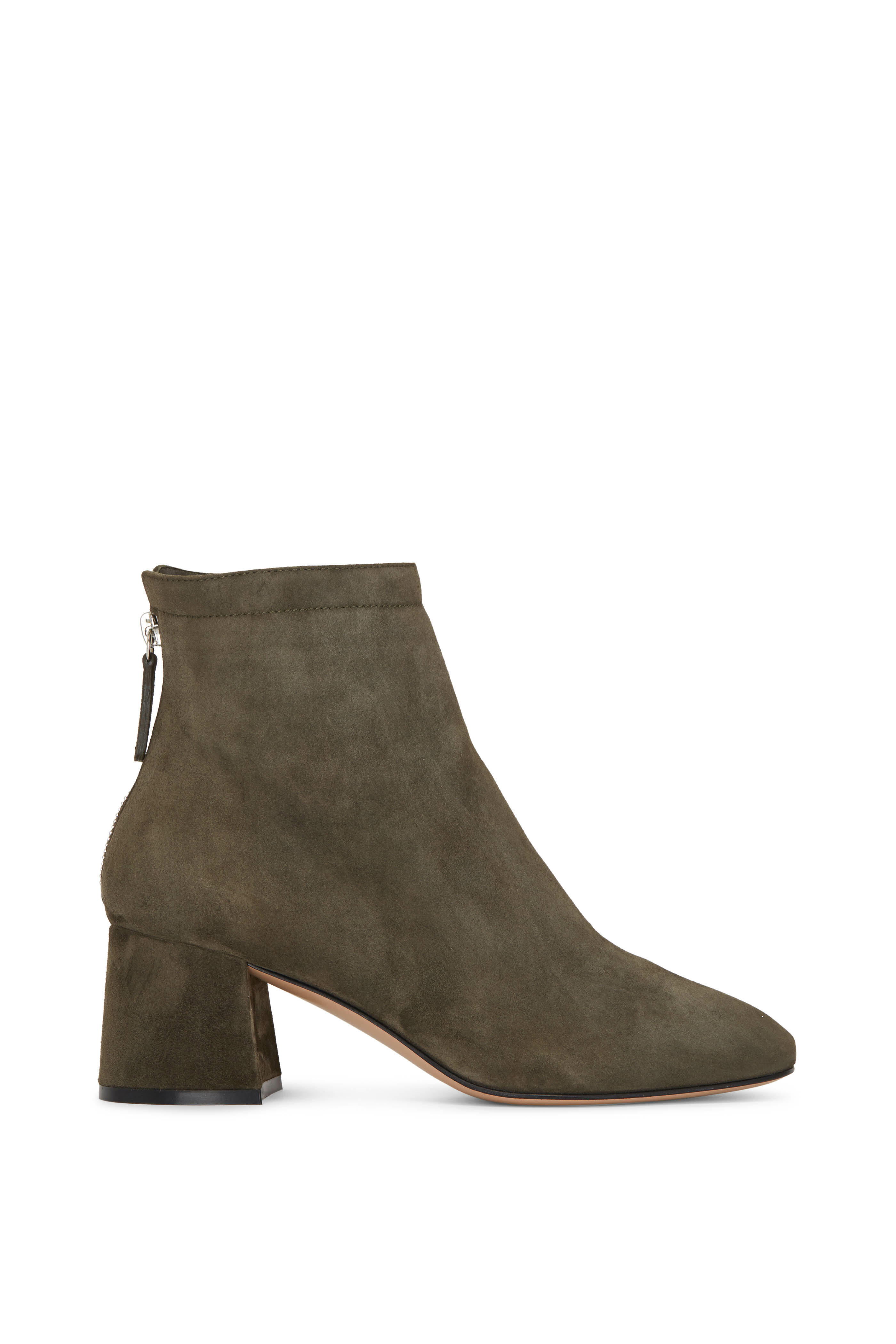 Gianvito Rossi - Hyder Dark Olive Suede Bootie, 60mm