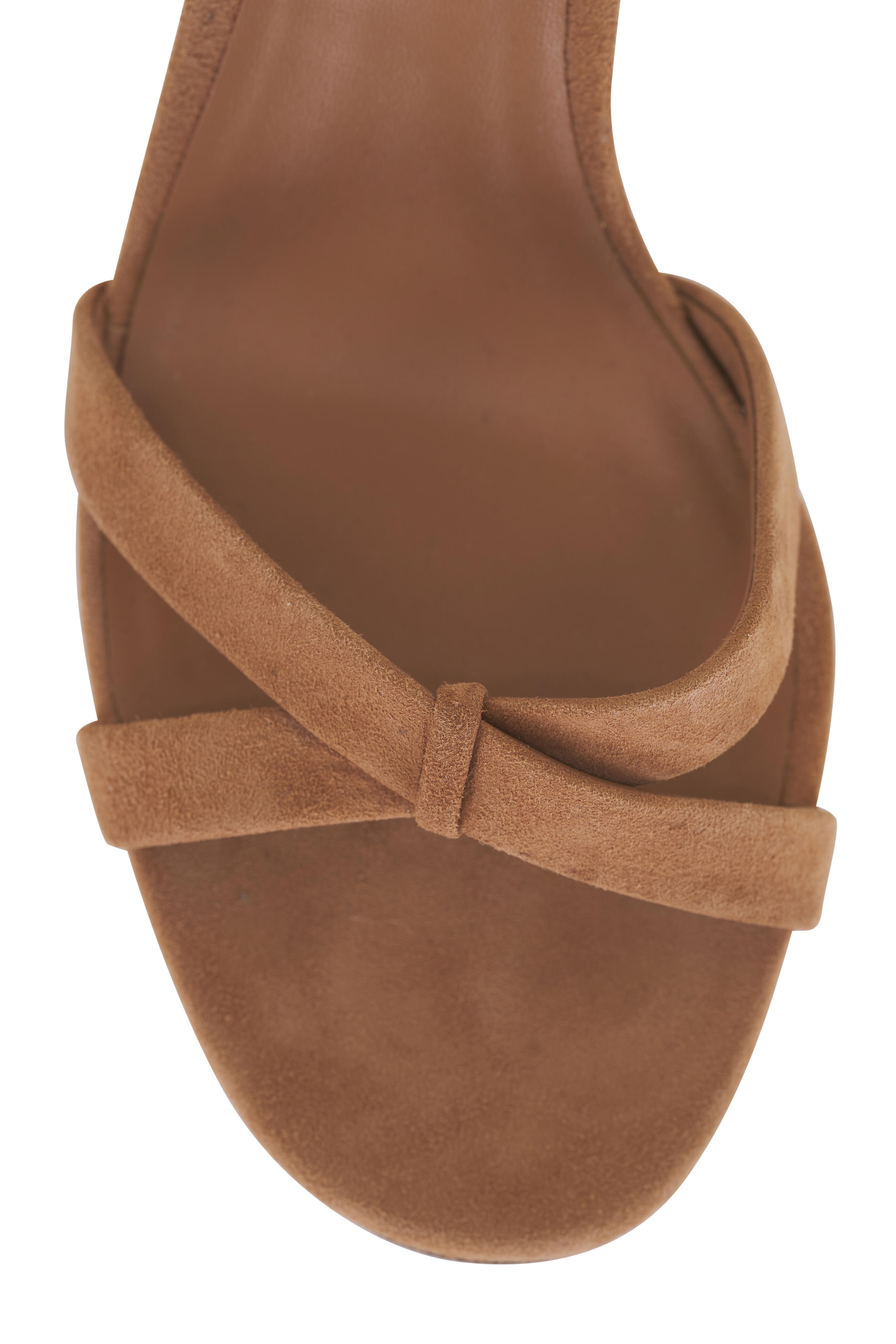 Jimmy Choo - Elsy Toffee Suede Sandal, 70mm