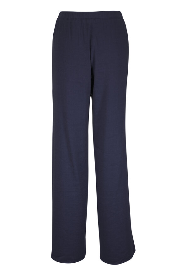 Peter Cohen Pocket Navy Stretch Linen Viscose Pant - view 3